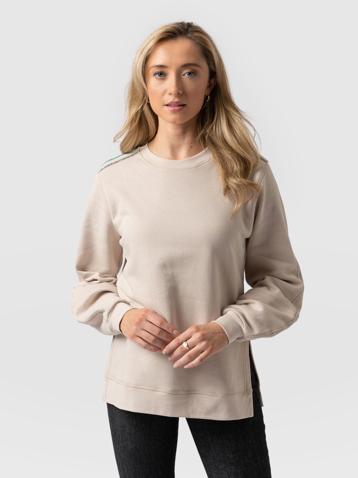 Runway Sweater Light Beige - Women's Sweaters | Saint + Sofia® UK